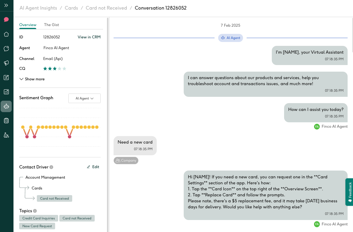 AI Agent dashboard