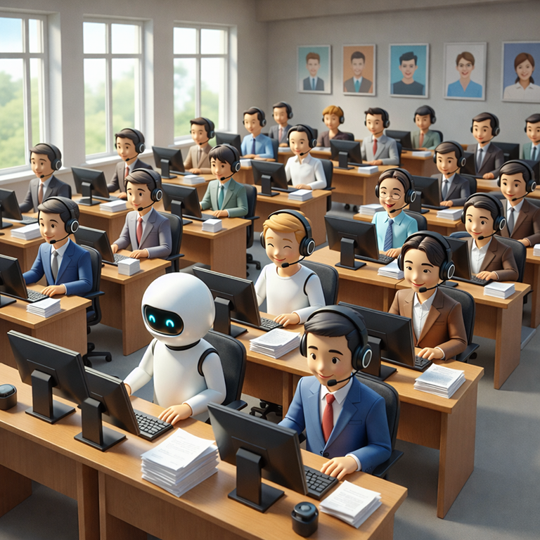 ai agents and human agents in contact center